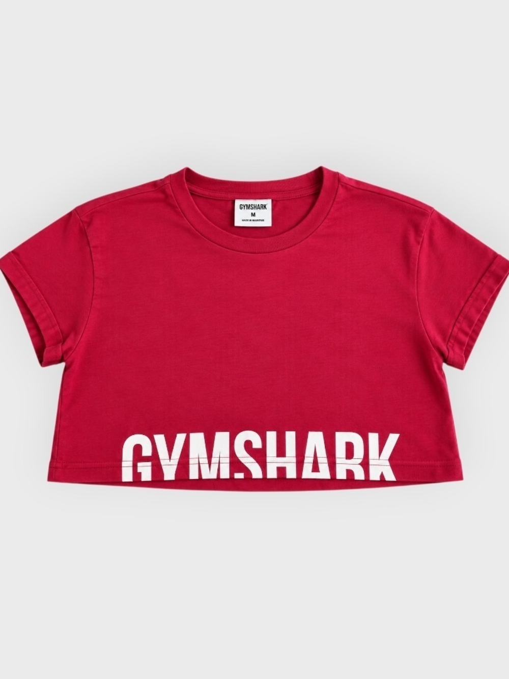 Gymshark Women’s Cropped T-Shirt Deep Raspberry Pink Size M